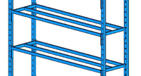 "Een legbord uit een buiscontructie, geschikt voor zware lasten" title="Een legbord uit een buiscontructie, geschikt voor zware lasten"