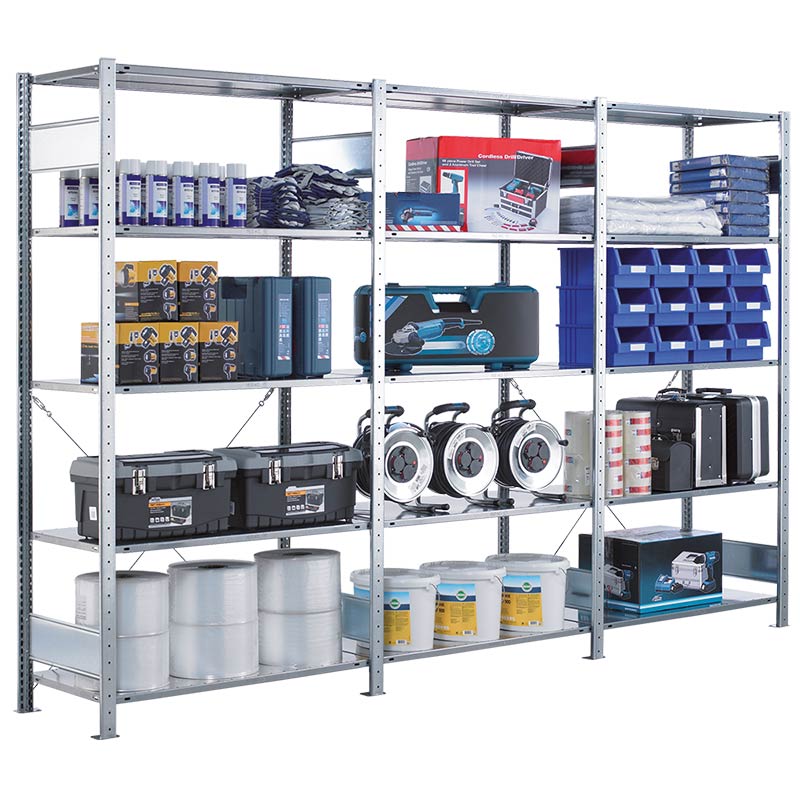 Multiplus legbordstelling met verschillende lasten - tot lasten van 330kg