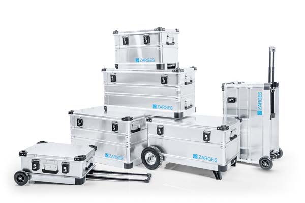 Aluminium kisten in verschillende maten en uitvoeringen.