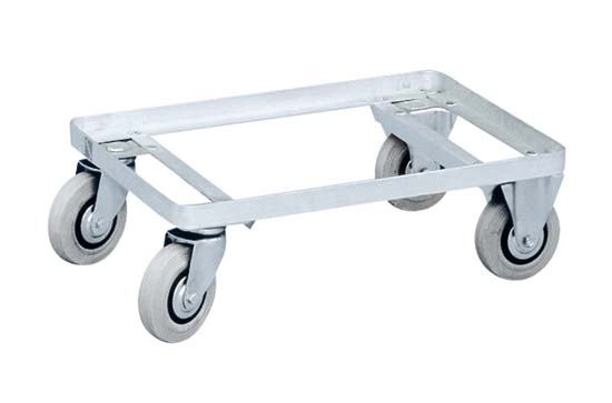 Een aluminuim onderzetwagen.