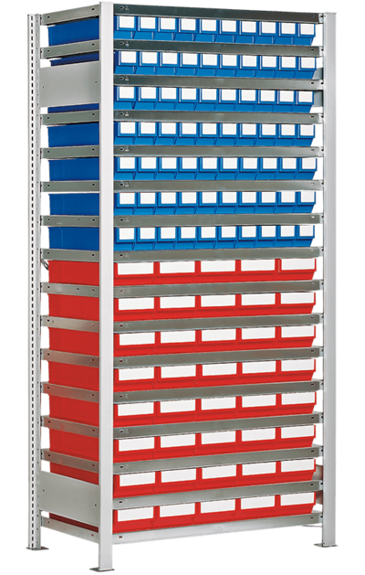 Ladebakken kunnen gebruikt worden in combinatie met een rek.