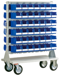 Een rek voor de ladebakjes op te hangen