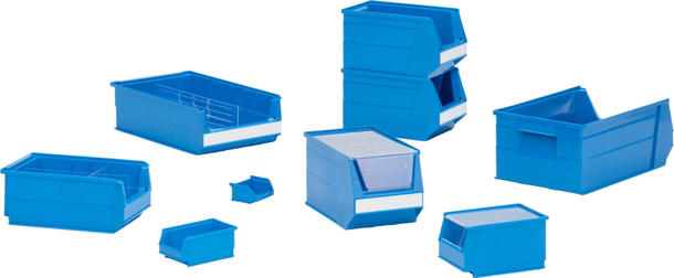 verschillende maten magazijnbakken